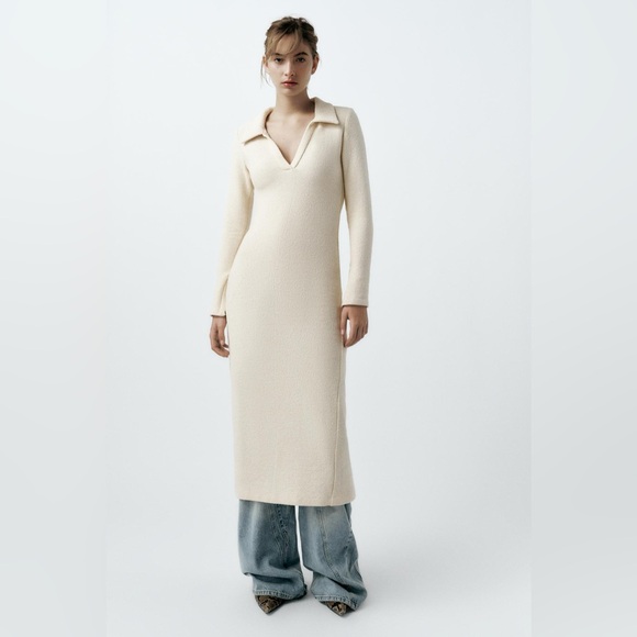 Zara boucle long sleeve dress - Picture 2 of 12